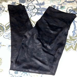 SPANX faux leather camo leggings
